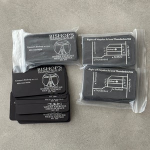 Elite Engraved Metal Business Cards