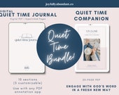 Digital Quiet Time Journal + Quiet Time Companion Guide | Spiritual Life Journal | Digital Prayer Journal