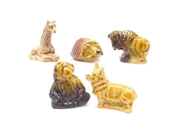 Red Rose Tea Wade Figurine Whimsies Canadian Series 1 Set 5 1967-1973 Gift