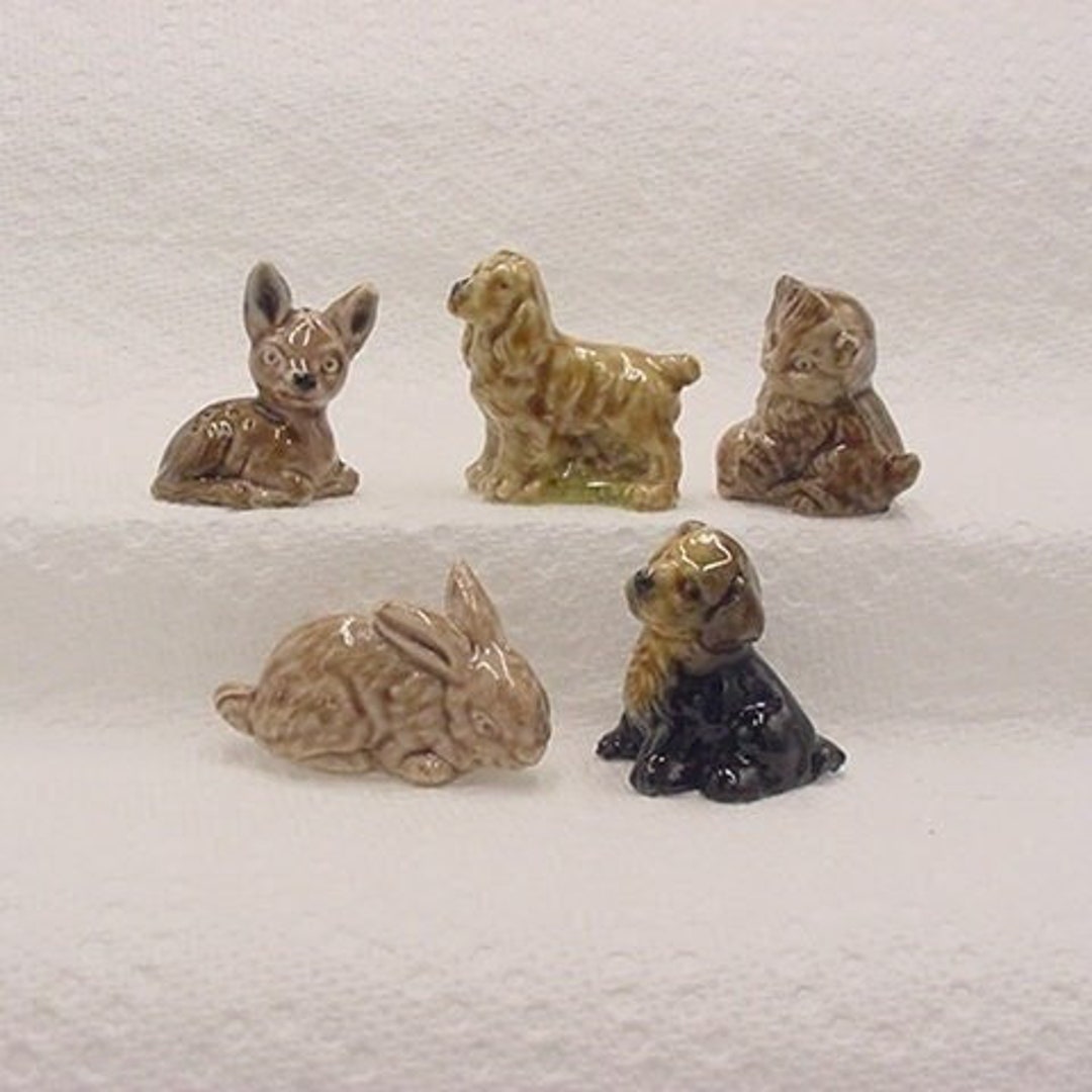 Wade Whimsies Red Rose Tea Figurines – You Choose Your Own, Ceramic, UK Made