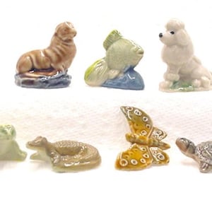 Red Rose Tea Wade Whimsie Figurines Canadian Promotion 1967-1973 Series 1 Set 6 Gift