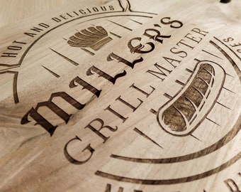 BBQ Svg I Grill Master Svg I BBQ svg I Chef Svg I Custom Text Name I Grill Master Tshirt I svg files for cricut I Cutting Board SVG