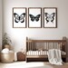 Stupell Happy Flowers With Butterfly Kids Wall Plaque - 10x15 Inch Rectangle, MDF Wood, Ready To Hang - Nursery Decor