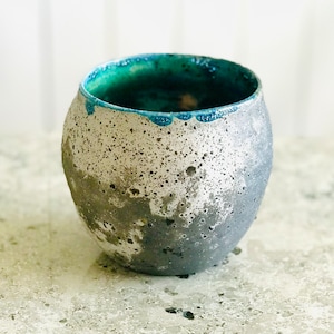 Raku LUNA Fired Vase