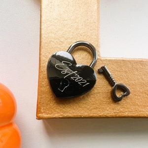 Padlock and Key, Personalised laser engraved, ideal gift for Partners birthdays, special keepsake