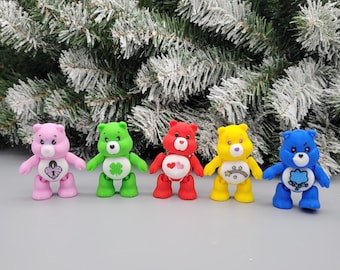 3D Printed Mini Care Bears figurine - Whimsical Collectibles