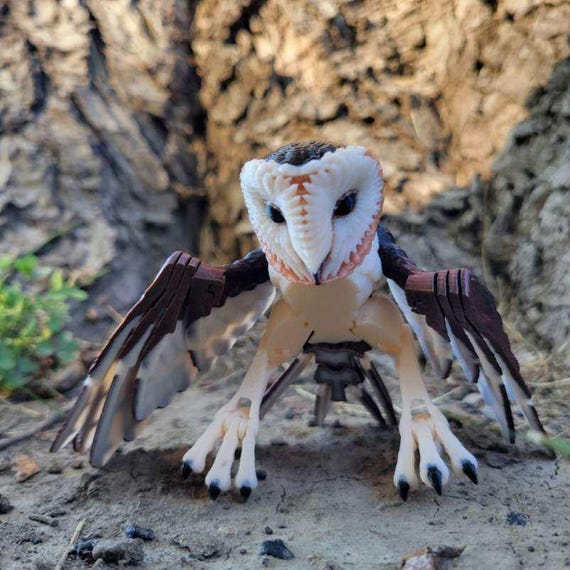Barn Owl-3d Printed Figurine for Home Decor and Ornaments - Etsy