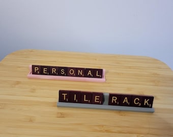 Portafichas con letras de Scrabble personalizado: ¡haz que las noches de juegos familiares vuelvan a ser divertidas!