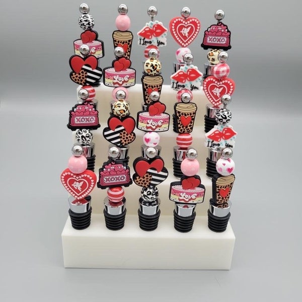 Wine Stopper Display - 3D printed 4 tier display - holds 20 wine stoppers