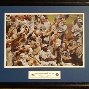 Tampa Bay Rays 2020 American League Champions Custom Framed Picture