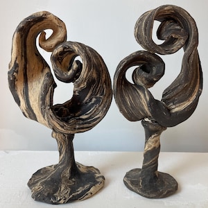 Aquarium-Dekoration aus natürlichem Ton, handgefertigt in meinem Münchner Töpfer-Studio, toller Blickfang, 26 cm hoch, sofort einsetzbar