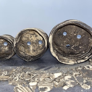 Trois magnifiques pots d’orchidées en céramique (3 tailles), non poreux, à paroi fine, faits à la main dans un atelier de Munich