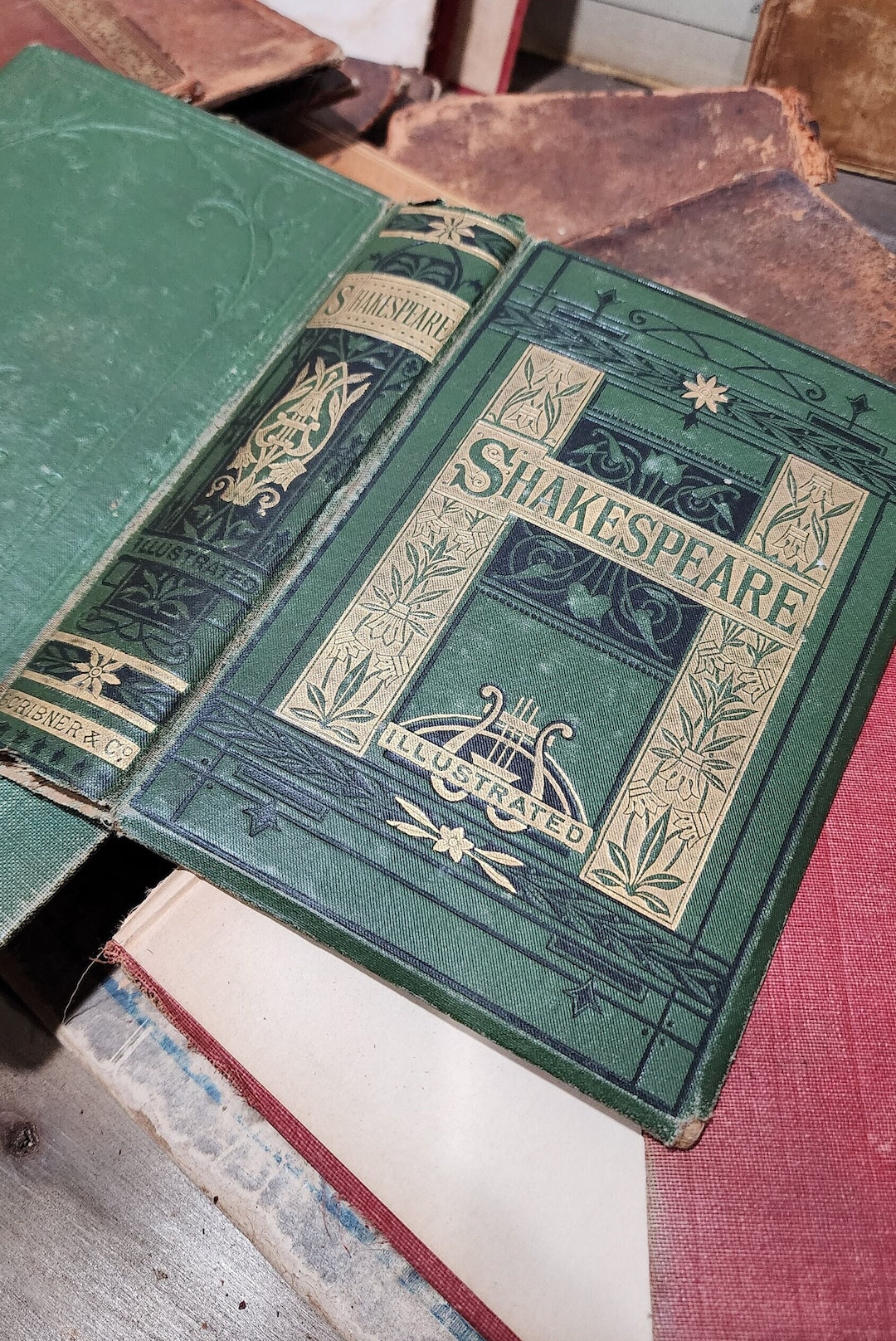 Vintage Book Cover Boards 4 RANDOM Pieces per Order Etsy