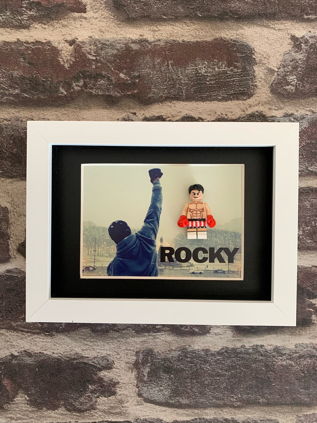 Cinematic Boxing Character Tribute Frame | Handmade Movie-inspired Wall ...