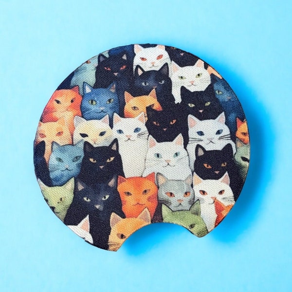 Cat Lover Car Coasters