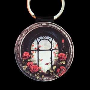 Secret Window Vegan Leather Keychain