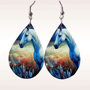 Horse Teardrop Earrings