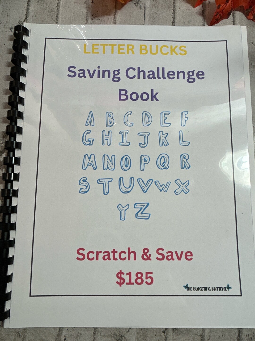 LETTER BUCKS saving Scratcher Challenge Booklet PHYSICAL 26 Letters Etsy