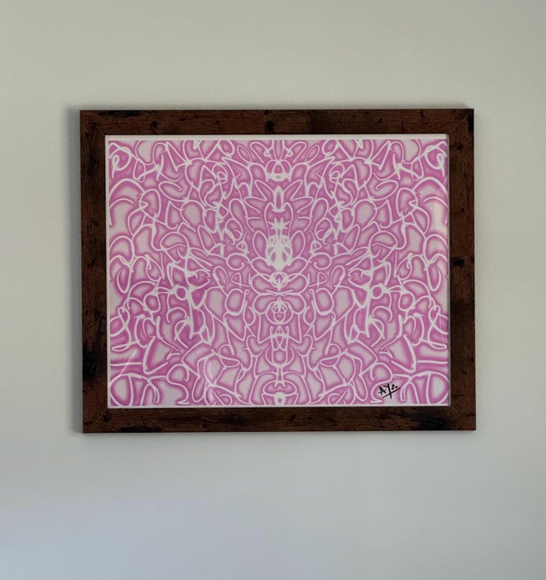 Höheres Herz Lightcode Kunstdruck | Kanalisierte Visionäre Energie Wanddekoration Bild 4