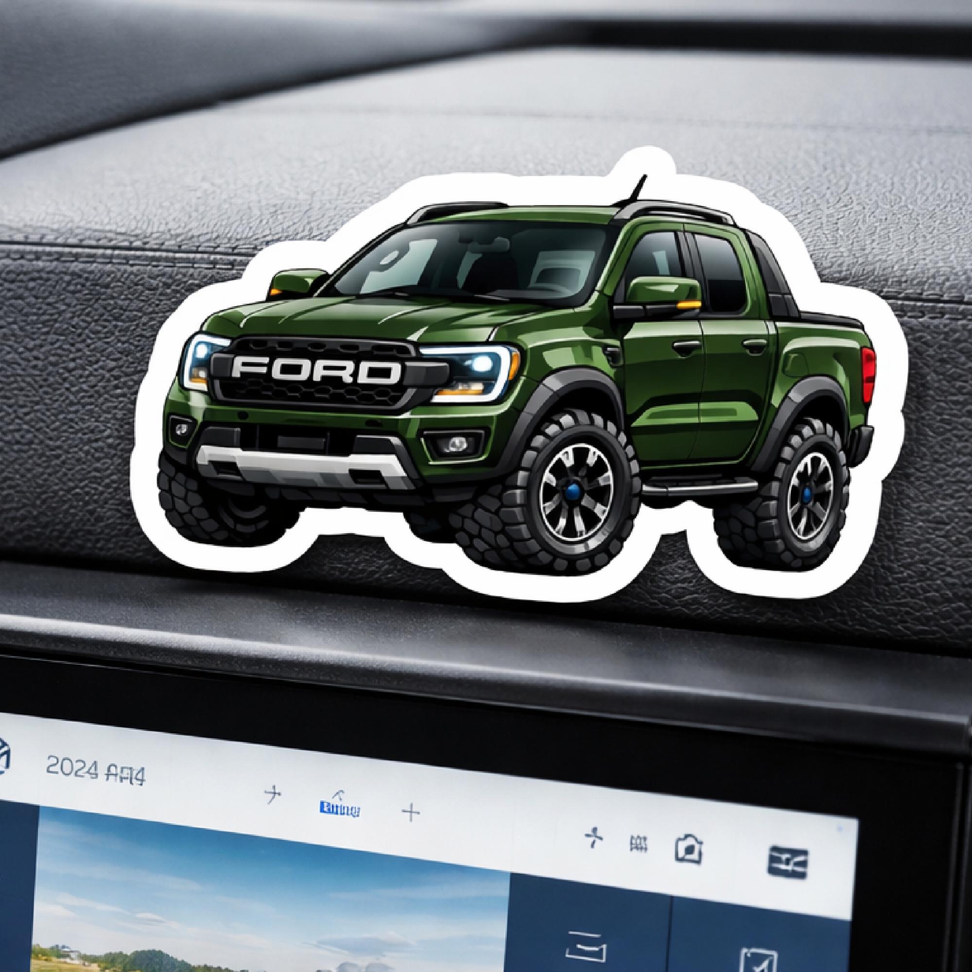 Animate Ford Ranger Ford Ranger off Road Truck Cartoon Sticker – Rugged 4x4 Adventure Art ...