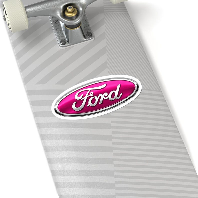 Hot Pink Ford Logo Sticker, Metallic Pink Car Decal, Truck Lover Gift, Automotive Vinyl Sticker, Ford Ranger Accessories, Waterproof Decal image 5