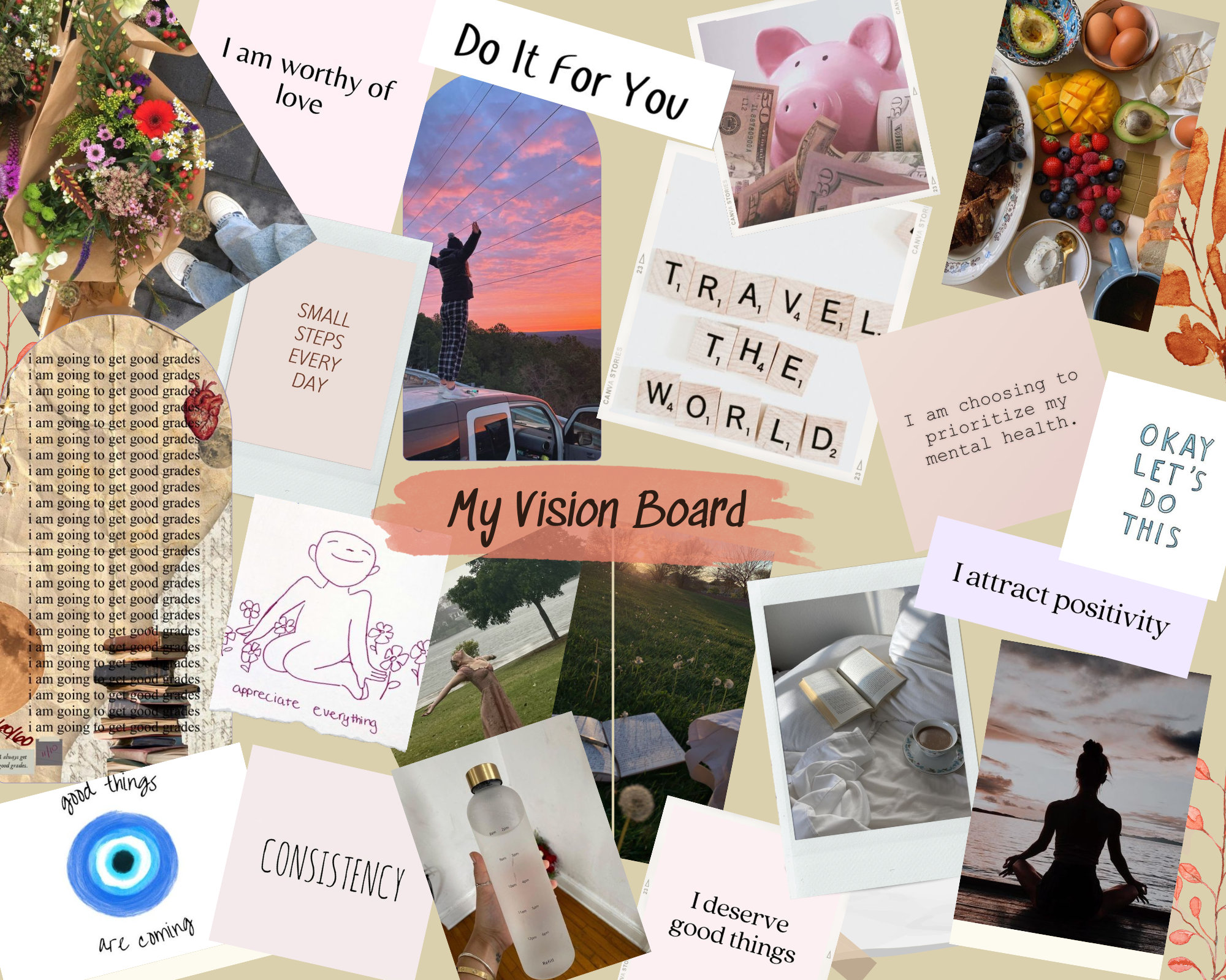 Custom Vision Board / Wallpaper Etsy