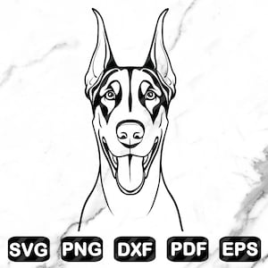今季一番 ドーベルマンのイラスト、ドーベルマンの絵 SVG、犬のイラスト 絵画