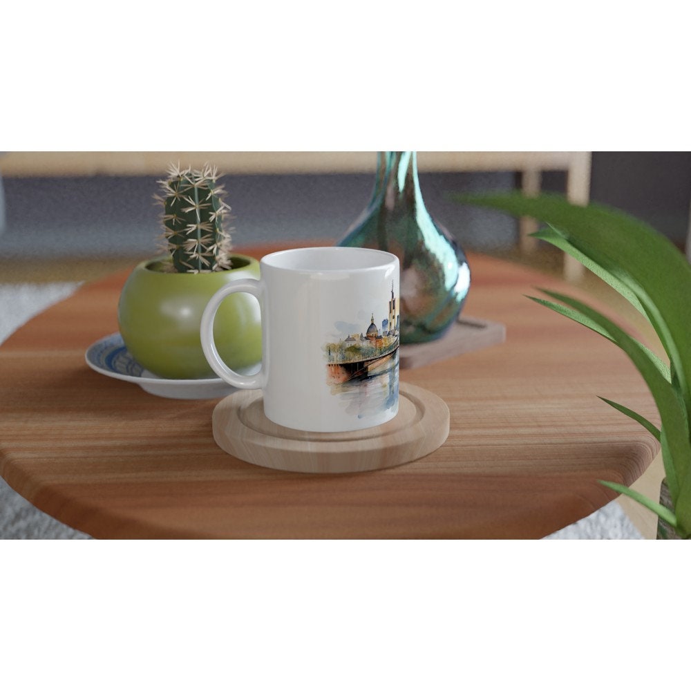 Tazza In Ceramica Frankfurt Skyline – Mug-tastic Design Michael Tompsett - 5