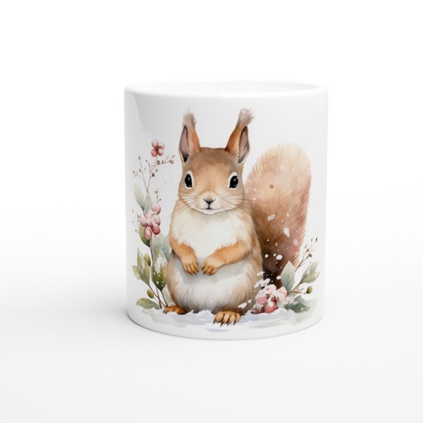 Eichhörnchen Tasse - Sammeltasse Tiere im Winter