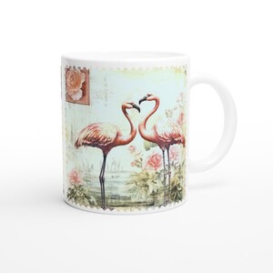 Romantische Flamingo Tasse aus Keramik 325 ml