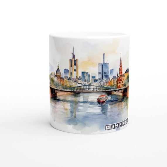 Tazza In Ceramica Frankfurt Skyline – Mug-tastic Design Michael Tompsett - 2
