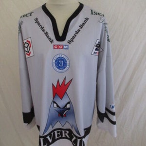 Vtg Rare NHL Hartford Whalers Blue Starter Hockey Jersey. Boys