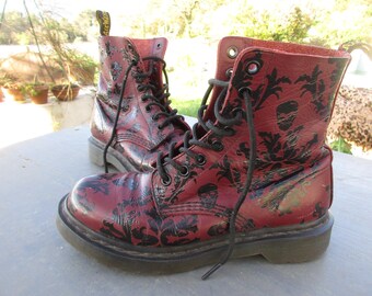 Dr Martens Vintage 80s Made in England Distressed Yellow - Etsy