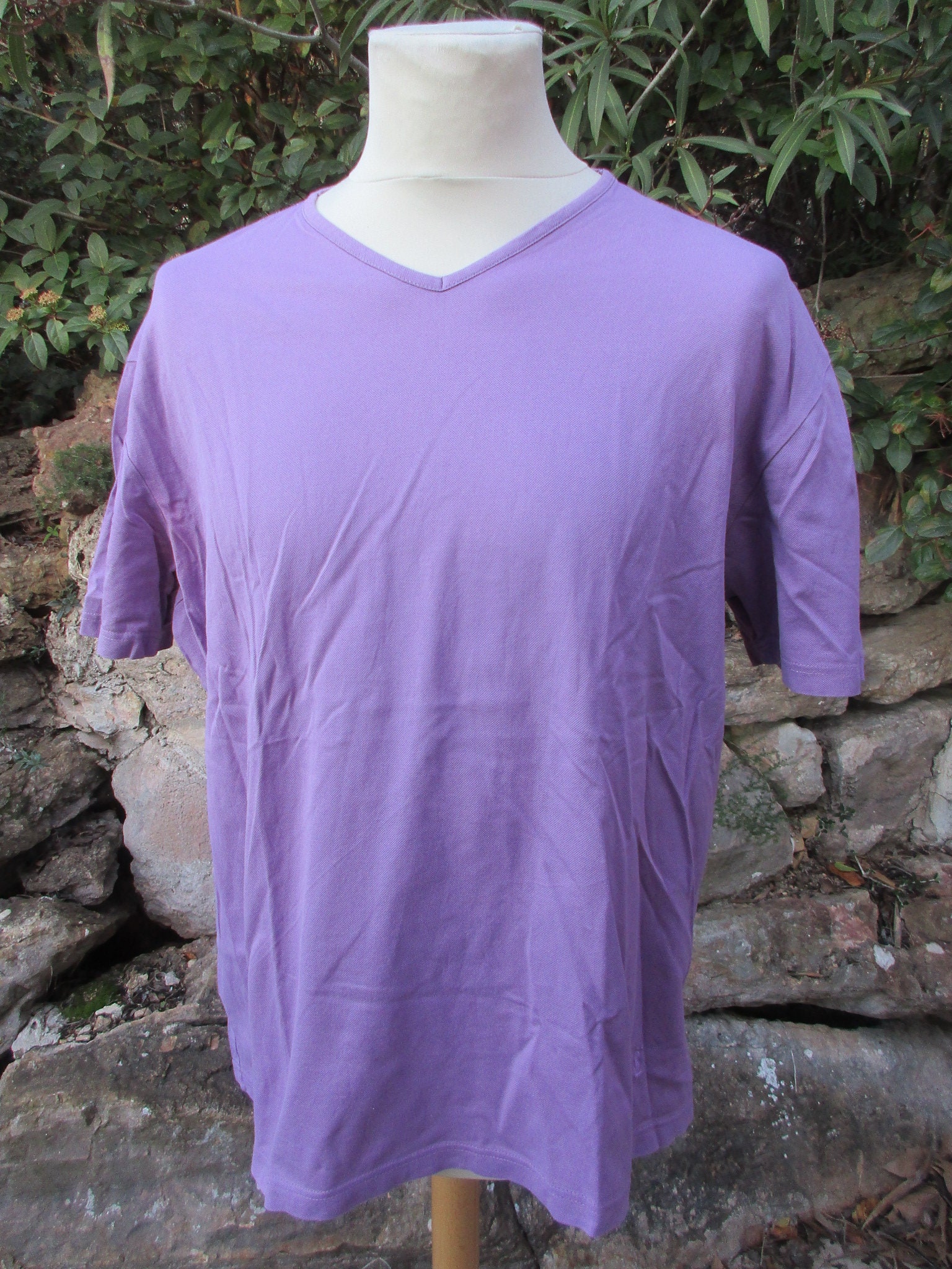 Vintage Men's T-shirt Yves Saint Laurent Purple 90's - Etsy