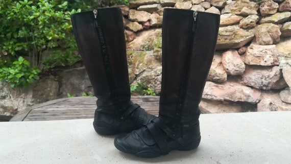 Marithe Leather Boots +François Girbaud Size 35 Second Hand