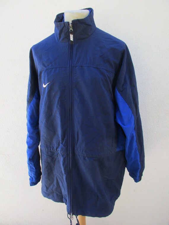 Royal blue top nike track jacket