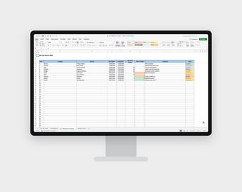 Job Application Tracker Excel Template | Job Search & Interview Planner Spreadsheet | Instant Download