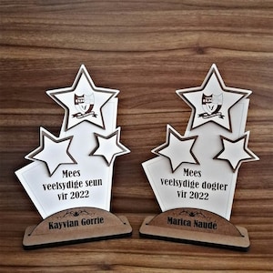 Laser Cut, Digital File. 3 layer Trophies. SVG,DXF,AI File.