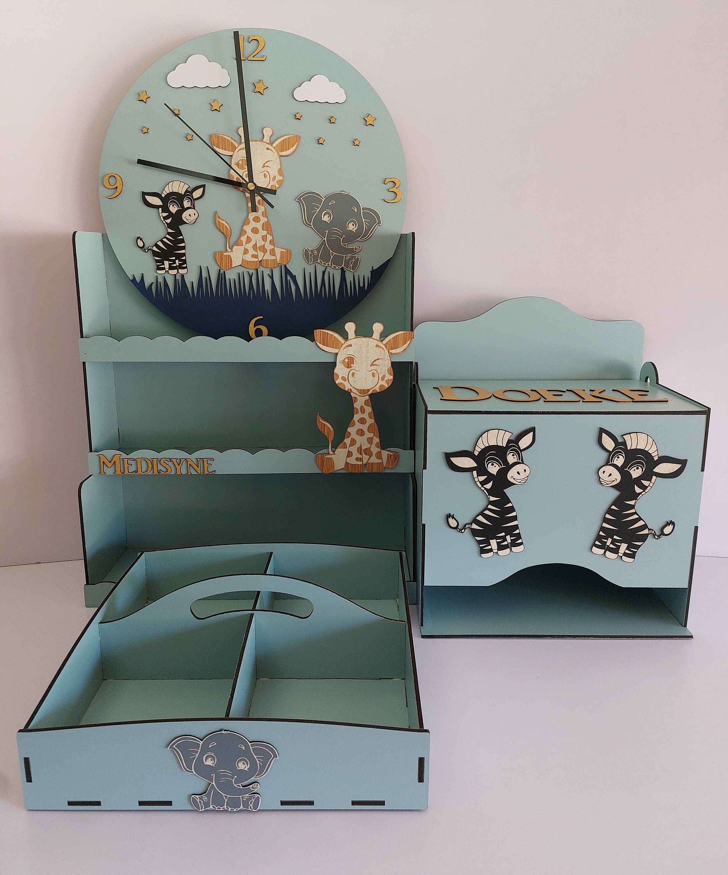 Laser Cut Digital File, Nursery/baby Room Set. Diapers/nappy Box