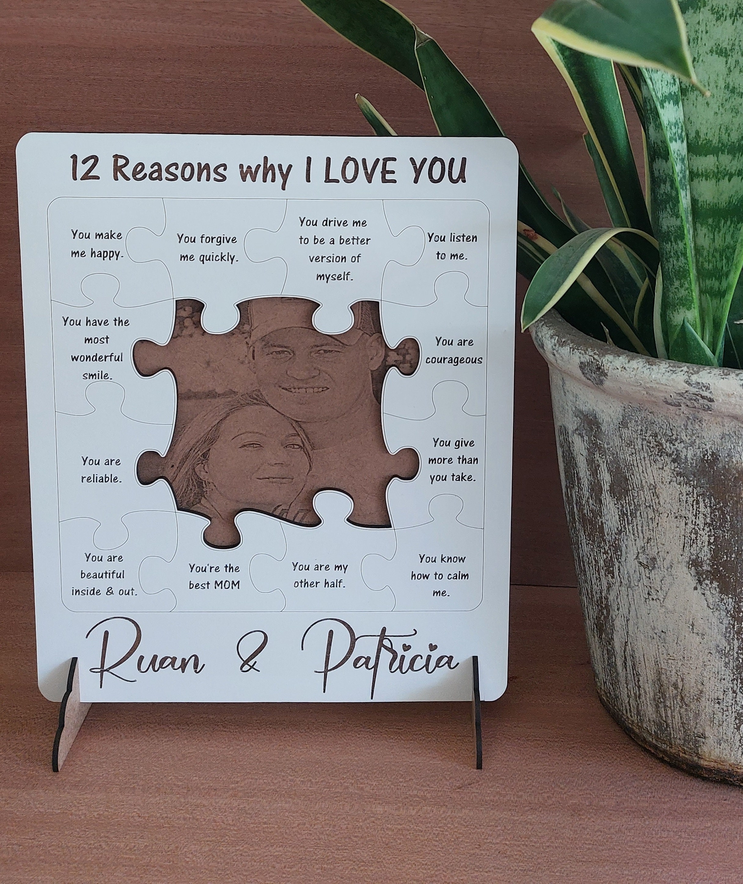 Reasons Why I Love You Puzzle, 1 Year Anniversary Gifts for