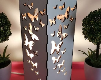 Laser Cut, Digital File. Butterfly night light. SVG,DXF,AI