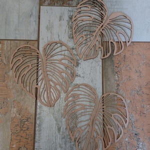 Monstera deliciosa, Delicious Monster leaf wall art. DXF, SVG and AI file.