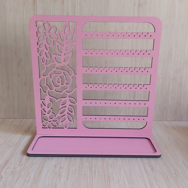 Laser cut, Digital file. Earring Jewelry stand. SVG,DXF,AI file