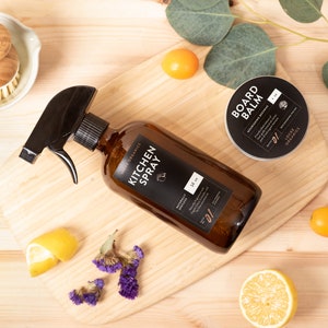 Locke Organics Cleaning Bundle | Board Butter | Organic Spray | Essential Oils | Healthy Home