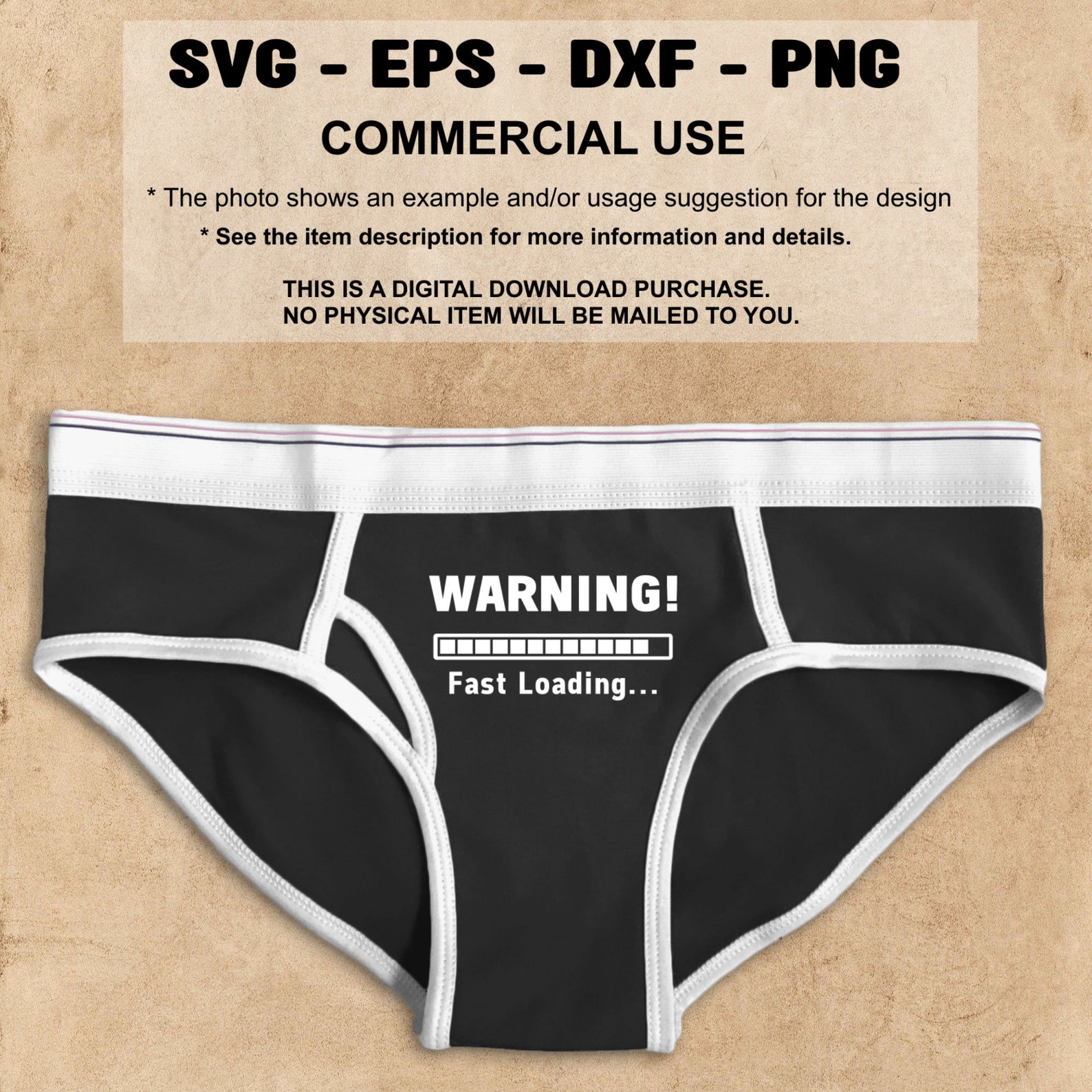 Warning Fast Loading Sign, Funny Sign - Svg, Eps, Dxf, Png Files - Red ...