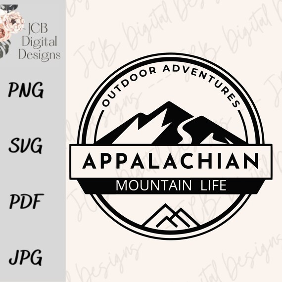Appalachian Mountains Digital Design Instant Download in - Etsy