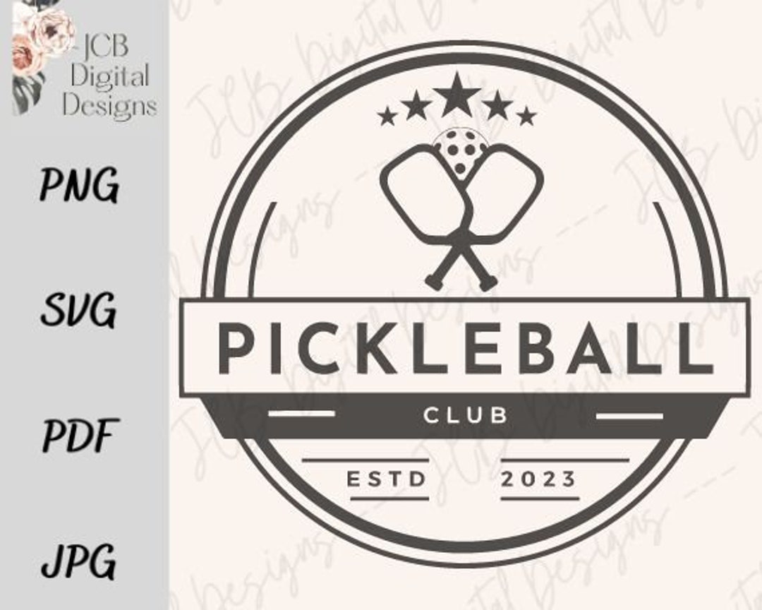 Pickleball Club Design Pickleball Est. 2023 Png Jpg Pdf Etsy