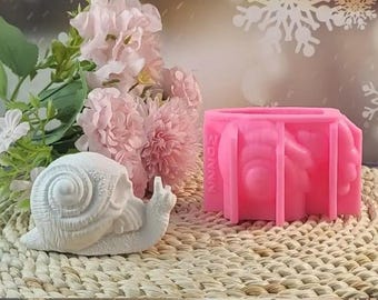 3D Skull Snail Shaped Silicone Molds Cake Topper, Polymer Clay, Chocolate Mold, Resin Mold