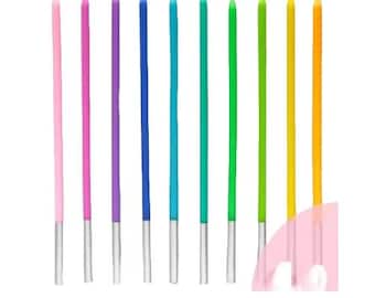 StraightThin Rainbow Party Candles (Set of 10) 5-1/2" Tall