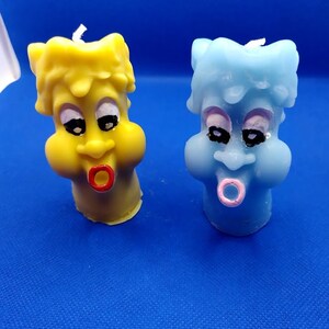 OH Face Character Birthday Cake Candle 3-1/2" X 2"